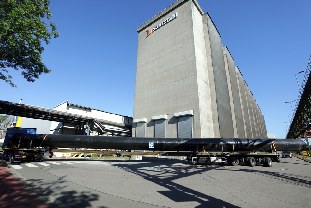transport-metallrohre-deutsche-vorschriften von Rohr bei saarstahl-werk-voelklingen-uebernahme-liberty-ascoval-hayang in Neunkirchen