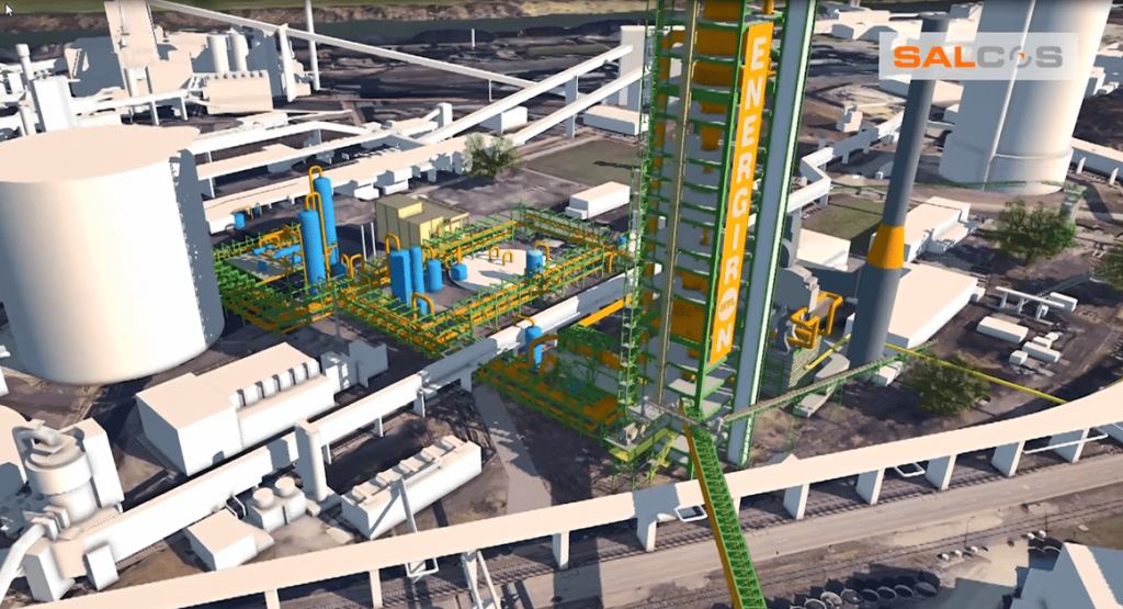Modell der neuen DRI-Demonstrationanlage bei Salzgitter Flachstahl