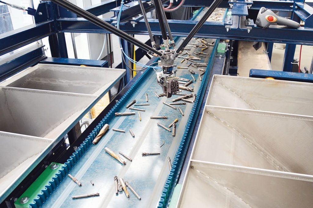 Fraunhofer ILT: Sortierung von Metallschrott auf Pilotanlage bei Cronimet Ferroleg