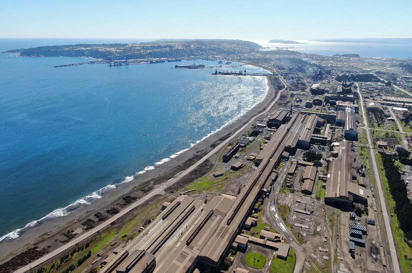 Stahlstandort der Compañia Siderúrgica Huachipato (CSH)