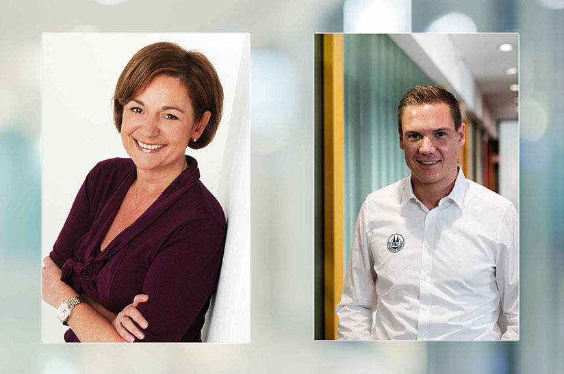 Heike Ahlers und Philipp Knobloch von Schwarze-Robitec