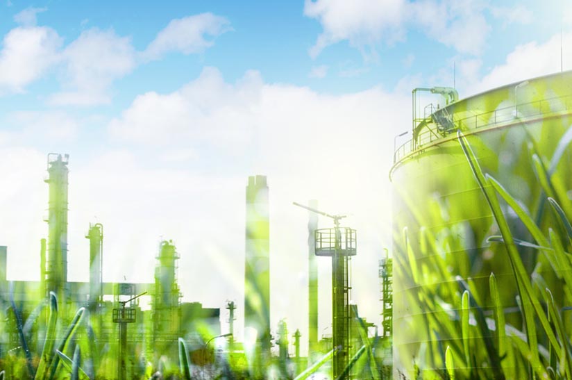 kuenstlerische-darstellung-wasserstoffmolekuele-get-h2-initi Green Steel Standort in Nordschweden (Symbolbild)