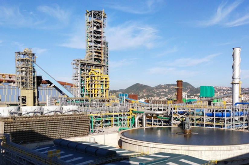 Midrex-Direktreduktionsanlage im AQS Bellara Steel Complex