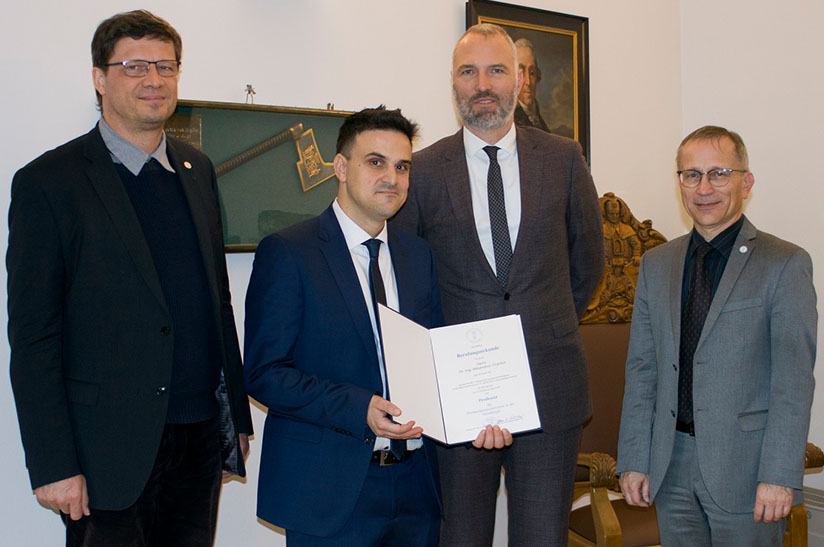 TU Bergakademie Freiberg: Übergabe der Berufungsurkunde für Dr. Alexandros Charitos