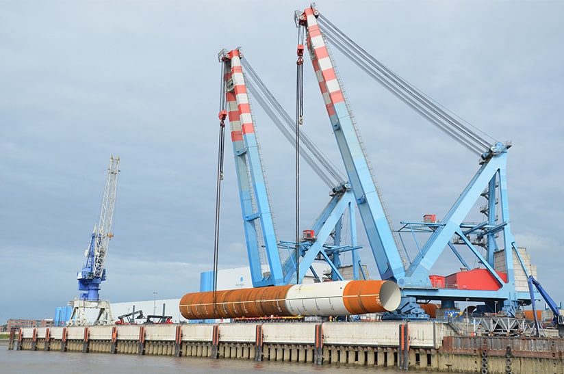 Monopile von Dillinger/Steelwind Nordenham