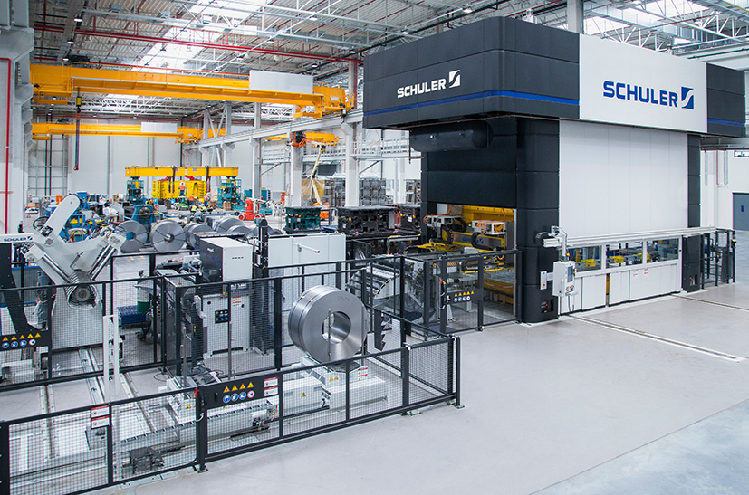 Anlage einer Schuler-Presse, wie Posco sie geordert hat