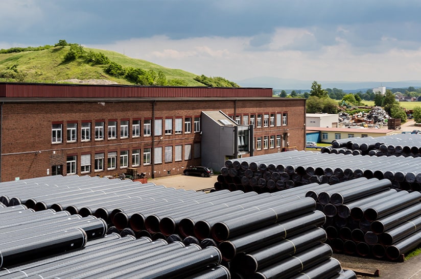 Mannesmann Großrohr für LNG-Terminal in Wilhelmshaven