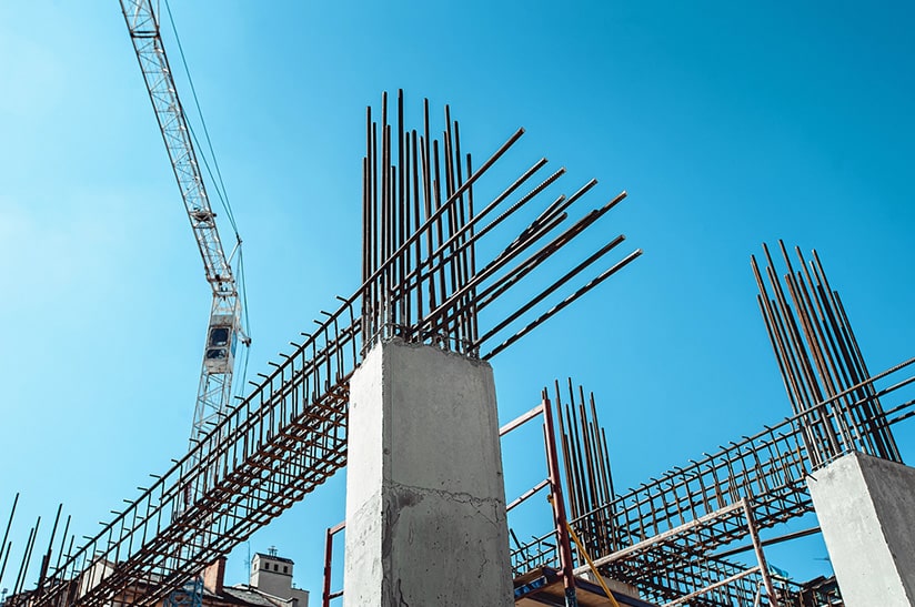 baustahltraeger-neue-epds-bauforumstahl auf deutscher Baustelle, Materialknappheit (Symbolbild)