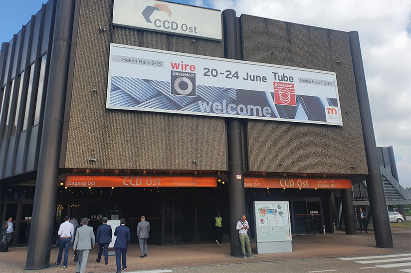 Eingang CCD Ost, wire + Tube Messe Düsseldorf 2022