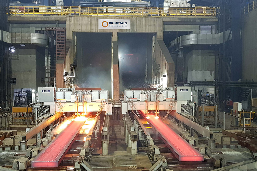 2-Strang Brammengießanlage von Primetals Technologies im stahlwerk-szene-transformationsgipfel-aufruf Dolvi von JSW Steel.