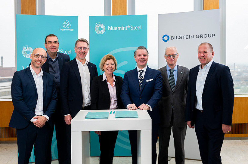 Vertreter von thyssenkrupp und Bilstein