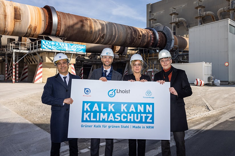 Lhoist Germany und thyssenkrupp Steel Industrieanlage in NRW