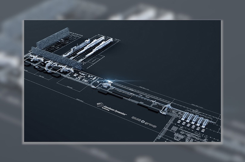 Zeichnung der Anlage, die Steel Dynamics bei der SMS group bestellt hat