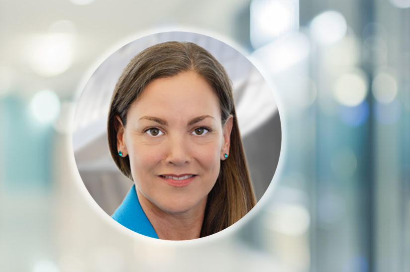 Das Bild zeigt eine Frau mittleren Alters mit offenem Haar – Kerstin Maria Rippel, seit Mai 2023 Hauptgeschäftsführerin der WV Stahl