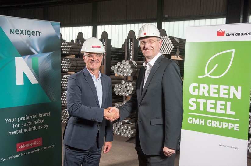 Bernhard Weiß (Klöckner & Co) und Marc-Oliver Arnold (GMH)