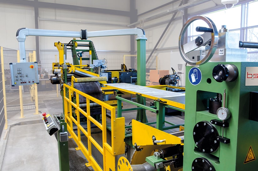 Längsteilanlage bei Band- und Feinstahl Service Rudolph + Brockmann