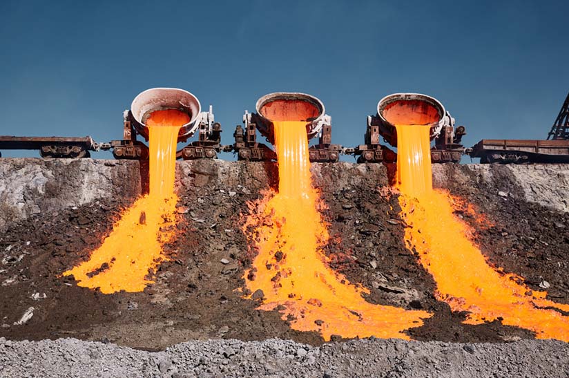 Eisenhüttenschlacke