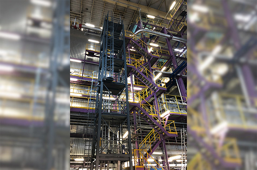 CO2-Abscheideanlage von ANDRITZ im voestalpine-stahlwerk-szene-transformationsgipfel-aufruf in Linz