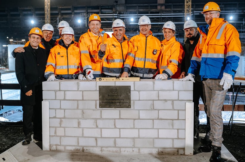 Grundsteinlegung bei Thyssenkrupp Steel