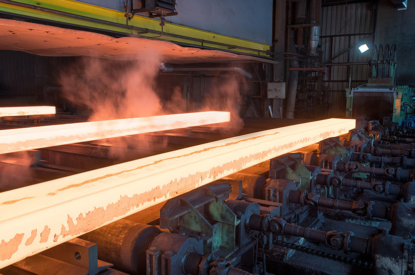 Produktion von Mittelband bei Thyssenkrupp Hohenlimburg