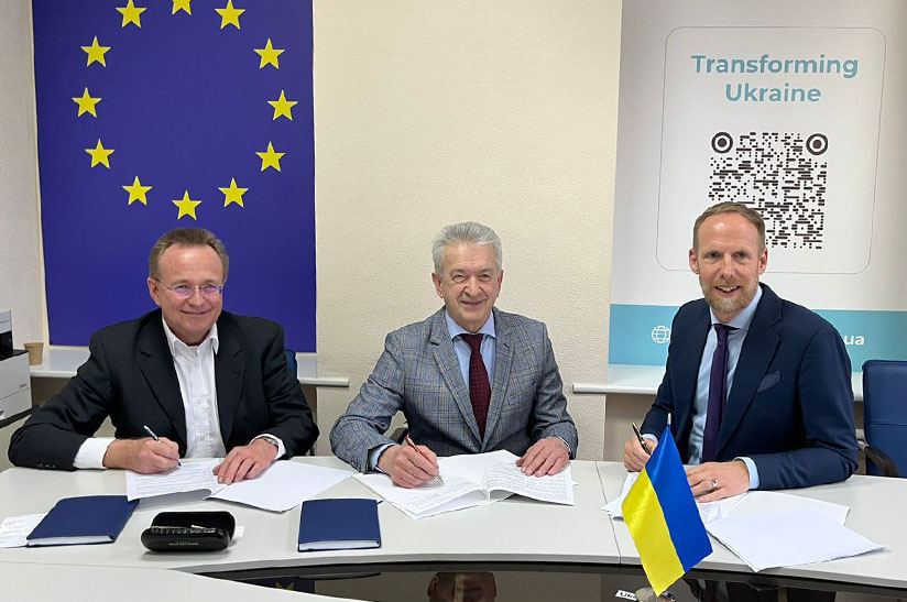 Vertreter von ArcelorMittal und Ukraine Invest