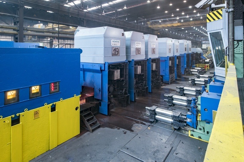 Die kontinuierliche Mittelbandstraße von thyssenkrupp Hohenlimburg heute.