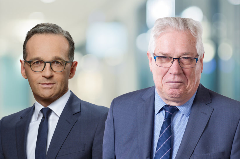 Heiko Maas (li.) und Reinhard Störmer – der eine neuer Vorsitzender der Montan-Stiftung-Saar, der andere sein Vorgänger