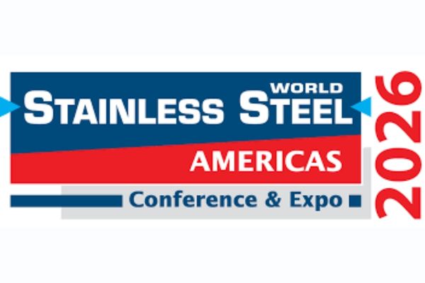 Stainless Steel World 2026 Konferenz- und Expo-Logo, Fokus auf Edelstahlbranche.
