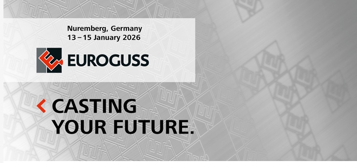Euroguss 2026 Messeankündigung, Nürnberg: Gießerei-Trends in Stahlfachmagazinen.