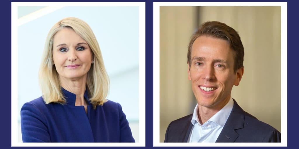 links: Dr. Ariane Reinhart, Aufsichtsrat, Georgsmarienhütte GmbH rechts: Dr. Christian Morawetz, COO, Rath AG