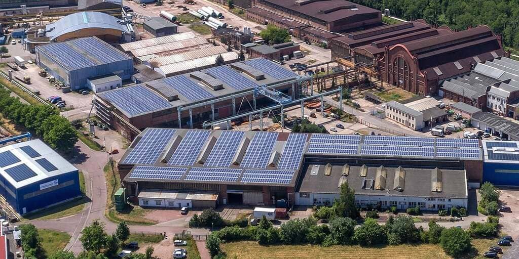 Luftaufnahme des Firmensitzes von Thyrolf & Uhle