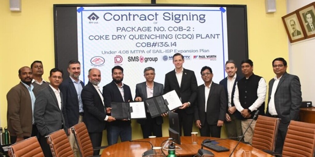 Vertragsunterzeichnung für CDQ-Anlage.