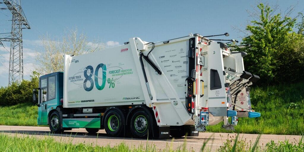 Das Konzeptfahrzeug reECONIC von Mercedes-Benz Trucks.