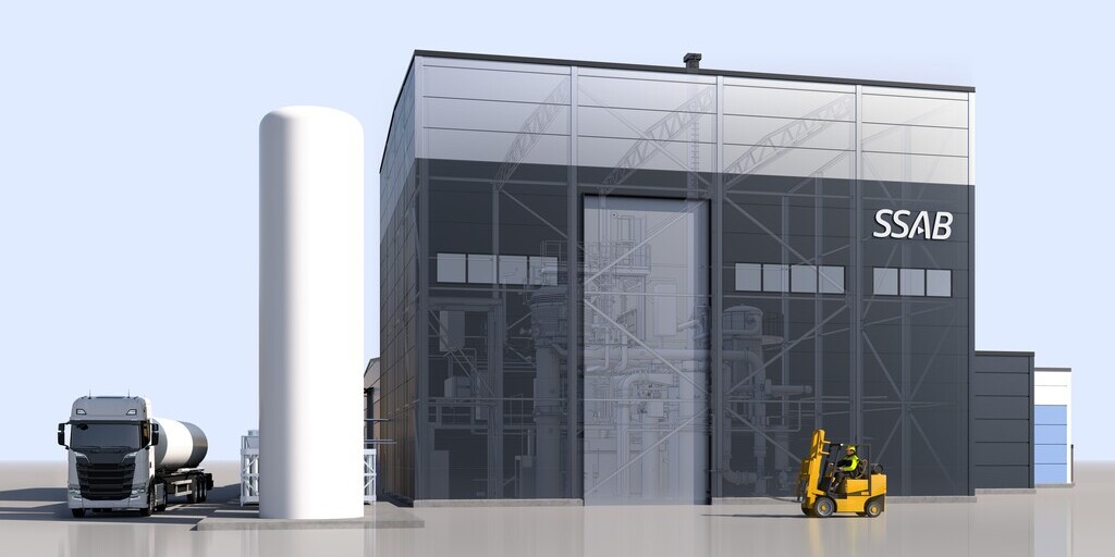 Mit der neuen Gasverdüsungsanlage kann SSAB hochwertiges Metallpulver im industriellen Maßstab herstellen und die wachsende Nachfrage bedienen.