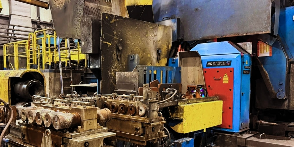Das 4D EAGLE S Lasersystem in der Walzlinie von Steeltec