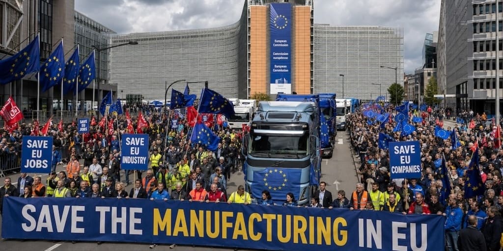 Die Stahl- und Metallbranche plant für den 7. September einen Industriekonvoi zur EU-Kommission in Brüssel. – Foto: Eurometal