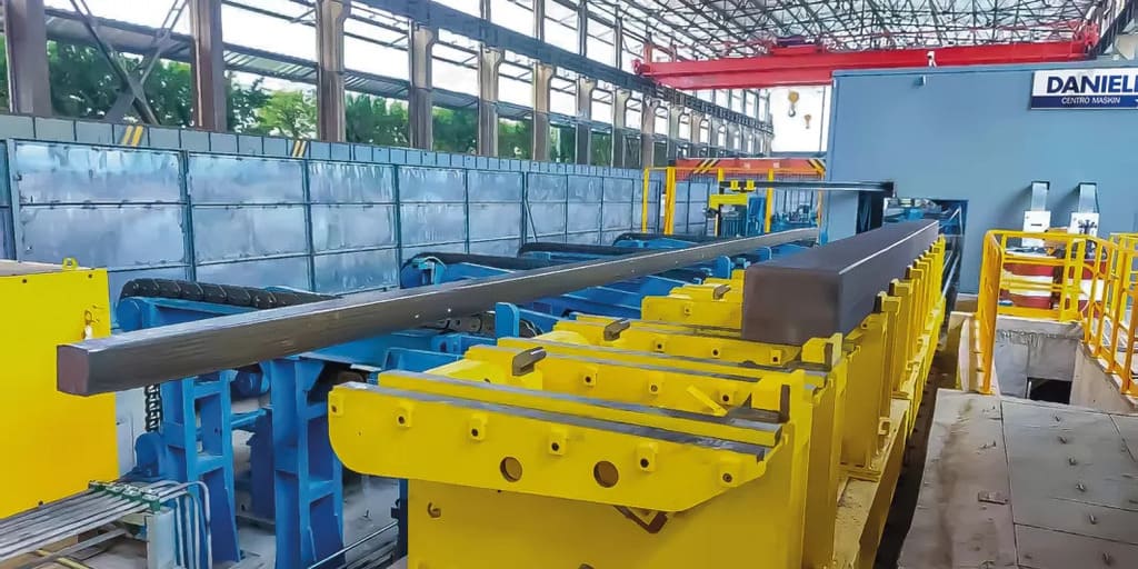 Die neue Knüppelschleifmaschine von Danieli Centro Maskin bei Sanming MinGuang. – Foto: Danieli